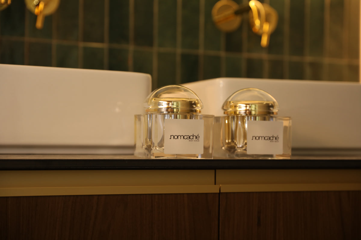 forma.nomcaché — body scrub and body balm in a bathroom